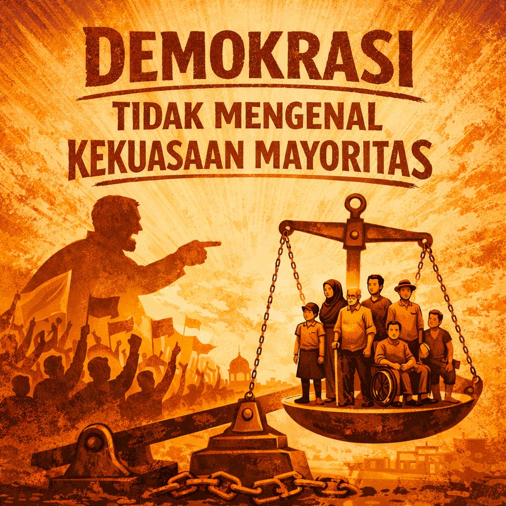 DEMOKRASI TIDAK MENGENAL KEKUASAAN MAYORITAS